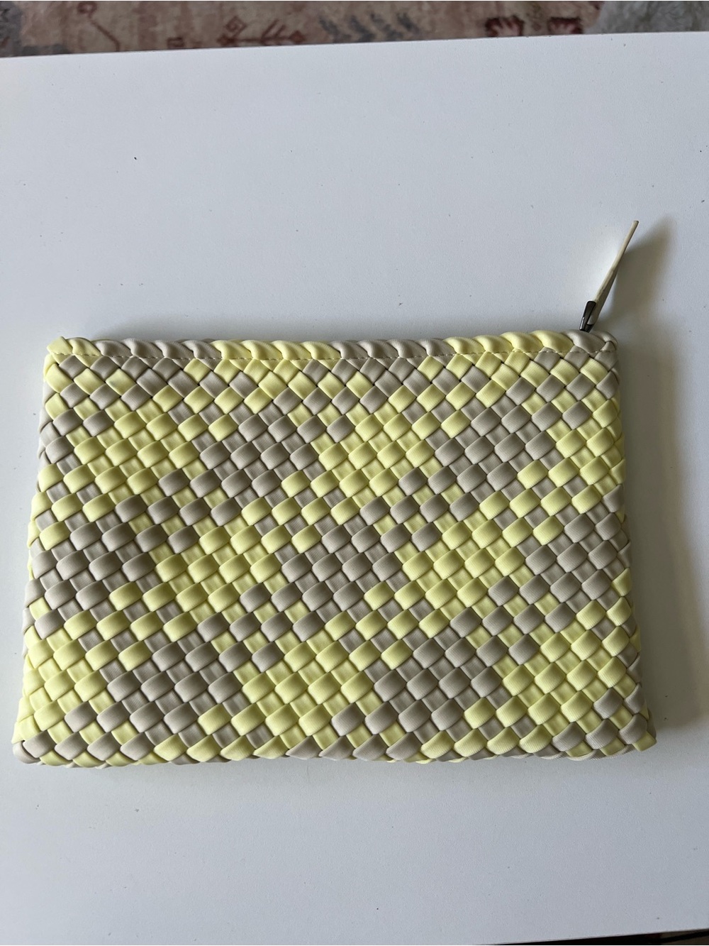 Naghedi Clutch Lime Green and Gray - Picture 2 of 7
